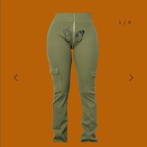 Tordrobes Green Uzip Pants